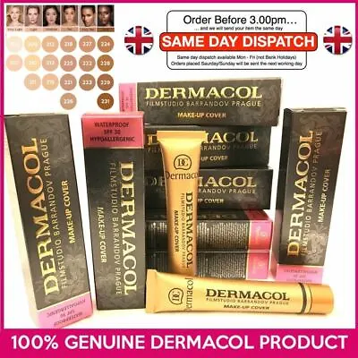 GENUINE Dermacol Makeup Cover Legendary High Covering Camouflage Foundation UK • £13.90