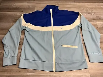 Vintage Sears Kings Road Tennis Wear Warm Up Suit 2 Piece Pants Jacket Size XL • $79.99