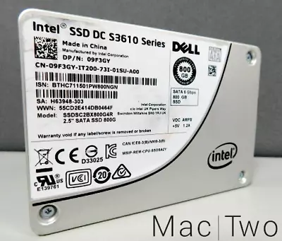 Intel DC S3610 800GB SSDSC2BX800G4R SSD 25 Zoll Solid State Drive Dell Version • £48.99