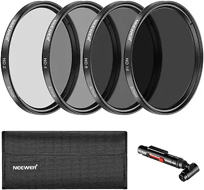 Neewer 67 Mm Neutral Density Filter ND2 ND4 ND8 ND16 And Accessory Kit • $33.75