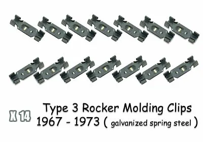 Vw Type 3 1967-1973 Lower Rocker Molding Clips Notchback Squareback Fastback • $25