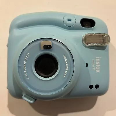 Fujifilm Instax Mini 11 60mm Instant Camera Light Sky Blue Tested Working • $28.04