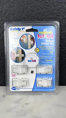 Safety 1st Magnetic Tot Lok Deluxe Starter Set 4 Locks + 1 Key Brand New Sealed • $7.35