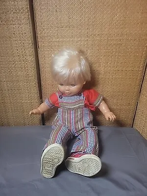 Vtg.  Famosa Doll 21 In. Vinyl &  Cloth Sleep Eyes Made In Spain • $24.70