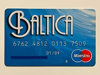 Baltiyskiy Bank MasterCard Credit Card▪️Maestro▪️Russia▪️Baltica▪️2009 Exp • $13.99