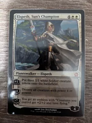 MTG Elspeth Sun's Champion Theros 9/249 Regular Mythic NM Free Shipping • $6