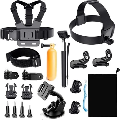 $25.95 • Buy DJI Gopro Hero 11 Mini 10 9 8 Camera Accessories Mount Case Kit AKASO APEMAN SJC