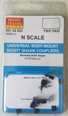 N MICRO TRAINS  001 02 003 (1015-1)  Universal Body Mount Sh Shank Couplers • $16