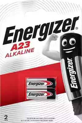 Energizer A23 Alkaline Batteries 23A MN21 LRV08 KeyFobs Alarms Pack Of Two. • £2.89