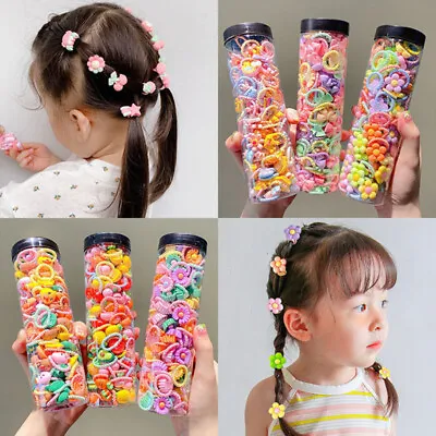 Children'S Rubber Bands Hair Accessories Cartoon Flower Elastic Hair Bands • $3.95