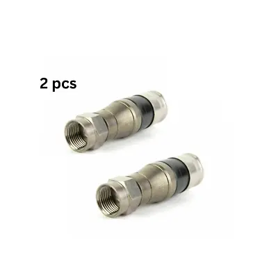 2 X CABELCON 7 RG11 Compression F-Connector RG-11 Coaxial Satellite Cable • £6.49