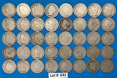 $42.99 • Buy Liberty V Nickels Lot Roll Of 40 Coins | Average Circulated Coins SEV LOTS AVAIL