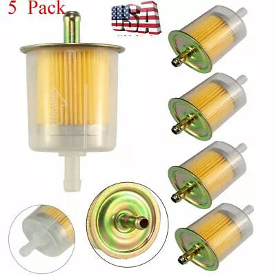 $9.89 • Buy 5Pc High Performance Universal 5/16  Fuel Filter Industrial Inline Gas Fuel Line