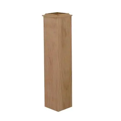 EVERMARK Stair Parts Base Sleeve Newel Post 24  X 5  Wood Unfinished Red Oak • $81.27