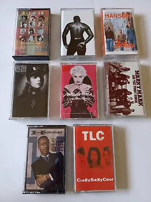 Bangles Bobby Brown Madonna TLC Cassette Tapes Dance Pop Hip Hop LOT Of 8 • $18.25