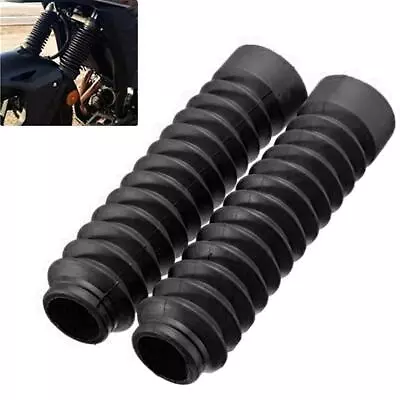 2pcs Universal Motorcycle Front Fork Cover Protector Gaiters Gators Boot Shock  • $7.55