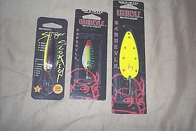 3 Casting Spoons Dardevle Eppinger Fishing Lure Michigan Stinger Spoon Salmon  • $24.70