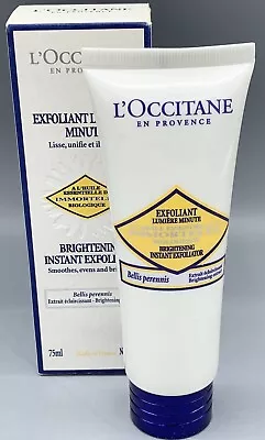 L'Occitane Immortelle Brightening Instant Exfoliator 2.6 Oz. New • $69.95