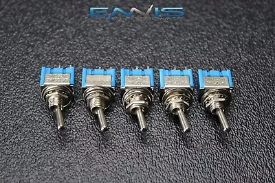 5 Pcs Toggle Switch Spst On Off Mini Toggle 3 Amp 250v 6 Amp 125v 2 Pin Ec-2510 • $10.95