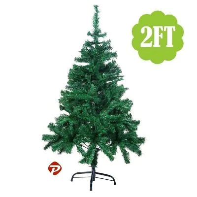 2/4/5/6/7/8ft Green PVC Full Artificial Christmas Holiday Tree W/Stand Small-Big • $13.50