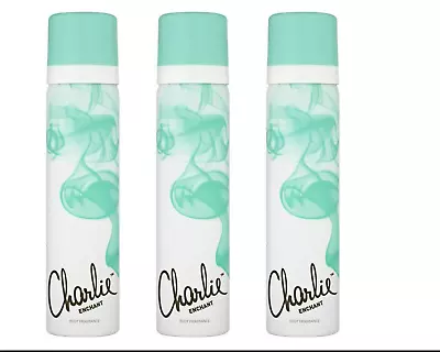 Revlon Charlie Enchant Perfumed Body Spray For Women 75ml X 3 • £6.78