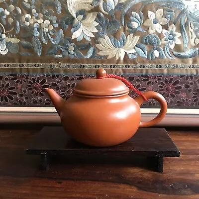 Vintage Chinese Yixing Zisha Red  Clay Teapot With Marks • $180