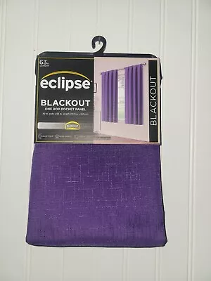 Purple Blackout Eclipse Purple Curtains. 63 Inch 2 Pack • $28.99