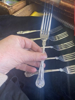£4.99 • Buy VINERS KINGS VINTAGE STARTER FORKS 18cm Set Of 6 SHEFFIELD