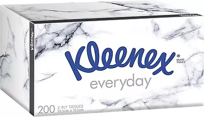5x Kleenex Everyday Facial Tissue Papers Wipes Napkins 200 Sheets Bulk Box • $23.98