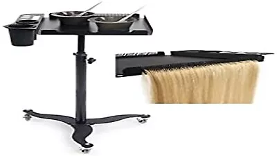 Salon Tray Cart Barber Trolley Movable Wig Holder Hair Extension Rolling 3 Whee • £89.99