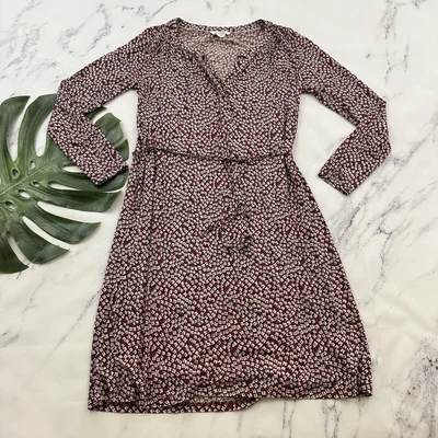 £29.11 • Buy Boden Audrey Floral Dress Size 8 Purple Pink Floral Shift Long Sleeve Tie Waist