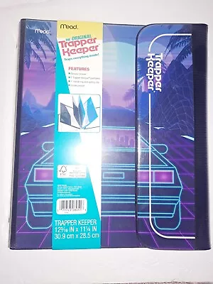 $22.99 • Buy Trapper Keeper Binder 1  Round Rings 80's Retro Style Car Incl. 2 Portfolios NEW