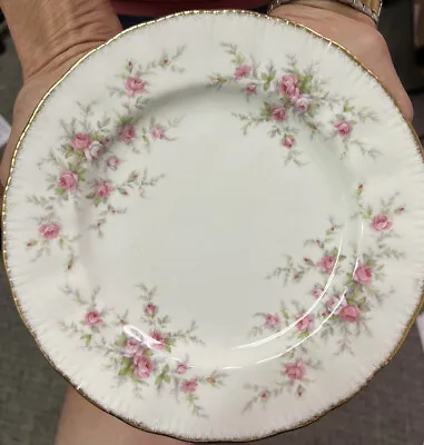 $160 • Buy (8) Vintage PARAGON England Fine Bone China Victoriana Rose 10 5/8  Dinner Plate