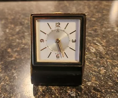 LeCoultre 8-Day Folding Travel Alarm Clock • $495