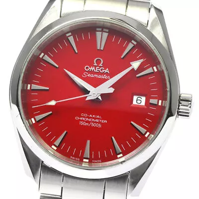 OMEGA Seamaster Aqua Terra 2503.60 Date Red Dial Automatic Men's Watch_744883 • $7105.47