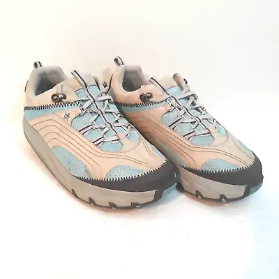 Women's MBT Chapa Azul Shoes Size 9.5 Walking Hiking Aqua Blue Gray • $19.92
