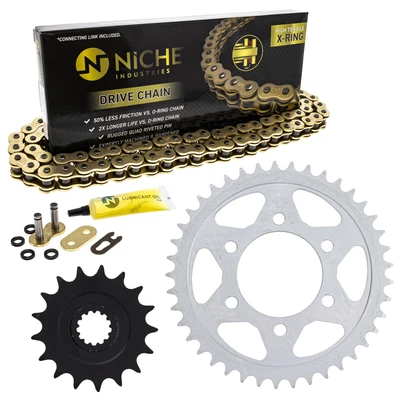 $74.95 • Buy Sprocket Chain Set For Kawasaki Ninja ZX10R 17/41 Tooth 525 X-Ring Front Rear