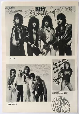 KISS PAUL STANLEY Mark St. John ERIC CARR SAMMY HAGAR 1985 CLIPPING JAPAN ML 2F • $4.98