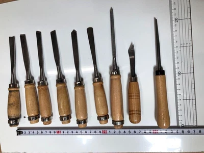 £55.11 • Buy Japanese Antiques Carpentry Tools Vintage Wood Chisel Wood Carving 9set