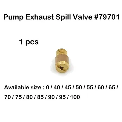 Weber Pump Exhaust Jet Spill Valves IDF IDA DCOE Available In Sizes  0 - 40-100 • $3.98