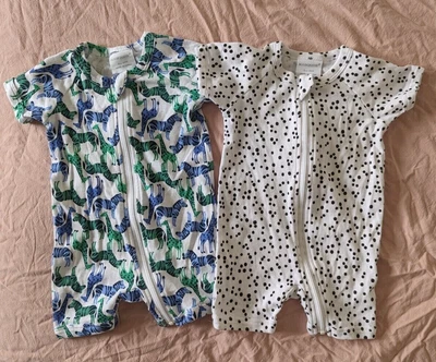 Marquise Baby Zip Romper. Size 000 0-3 Months. Short Sleeve . Excellent Cond. • $5