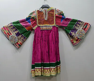Dress Vintage Afghani Kutchi Handmade Beaded Dress • $476