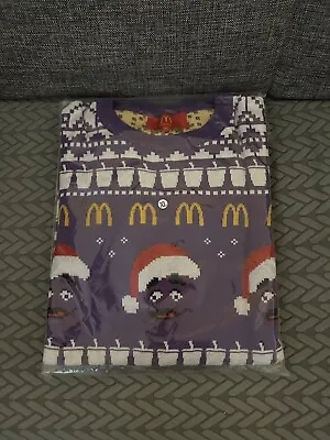 Purple Grimace Holiday Knit XLarge XL Sweater By McDonalds • $124.99