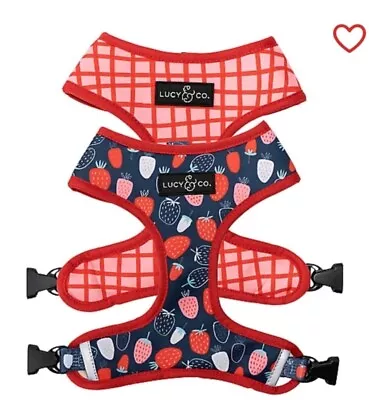 Lucy & Co. NWT Berry Cute Reversible Dog Harness - Small • $14.99