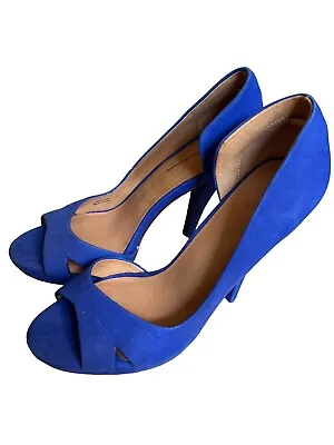 Gwen Stefani L.A.M.B. Blue Platform Stiletto High Heels Women Sz 8M US/39EU • $29.99