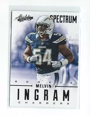 2012 Absolute Spectrum Black #166 Melvin Ingram Rookie Chargers /25 • $4.99