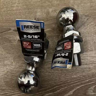 2 Reese Trailer Hitch Ball - 14000 Lbs 2-5 / 16  Ball Diam Chrome Plated 7028500 • $30