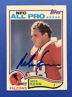 MIKE KENN (Falcons Retired Jersey) Signed 1982 Topps 284 Michigan Autograph Auto • $5.99