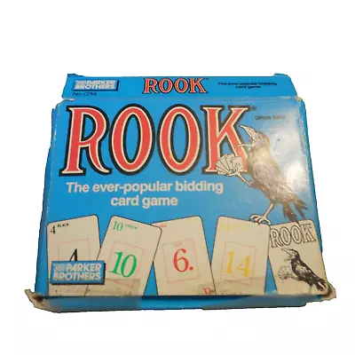 Vintage 1988 ROOK Card Game Parker Bros Complete W/instructions • $6.99