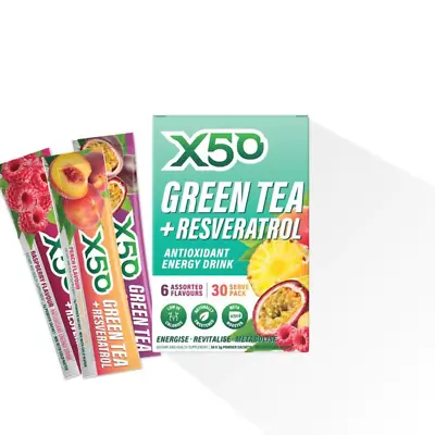 X50 Green Tea + Resveratrol By Tribeca Health • $29.99